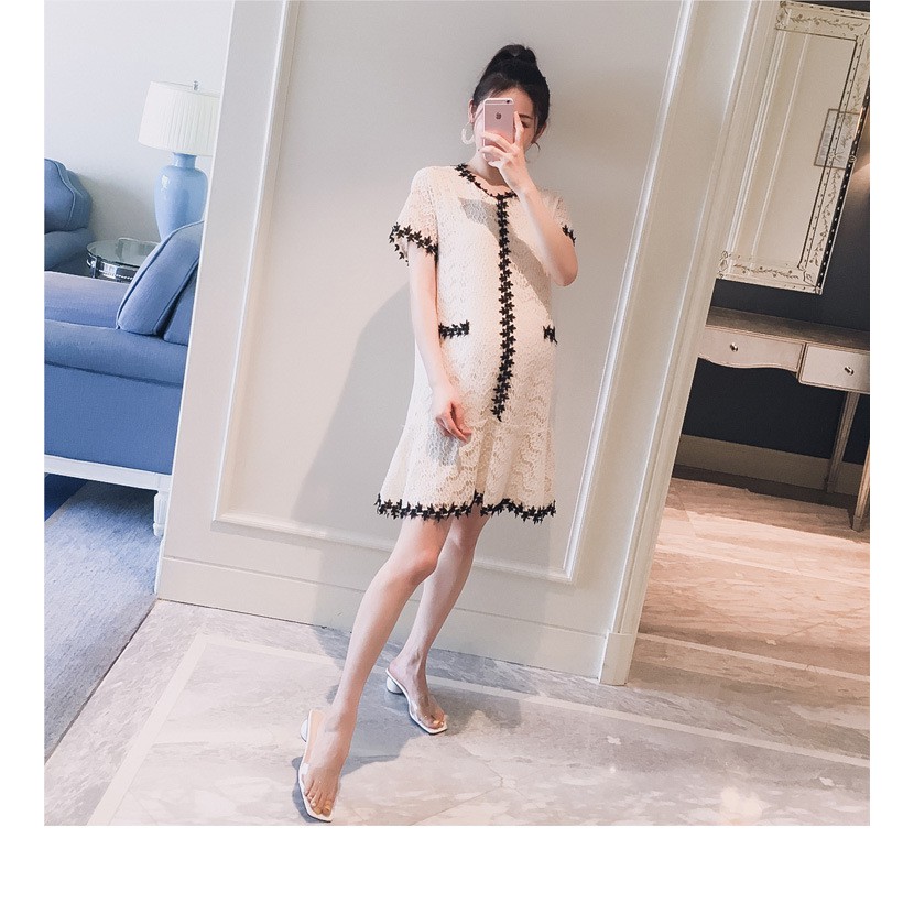 Váy Bầu Đầm Bầu Ren Cao Cấp A1513