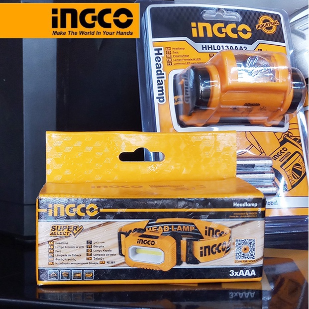 Đèn pin đội đầu dùng pin tiểu AAA 1.5V INGCO HHL013AAA5 độ sáng 100 lumen