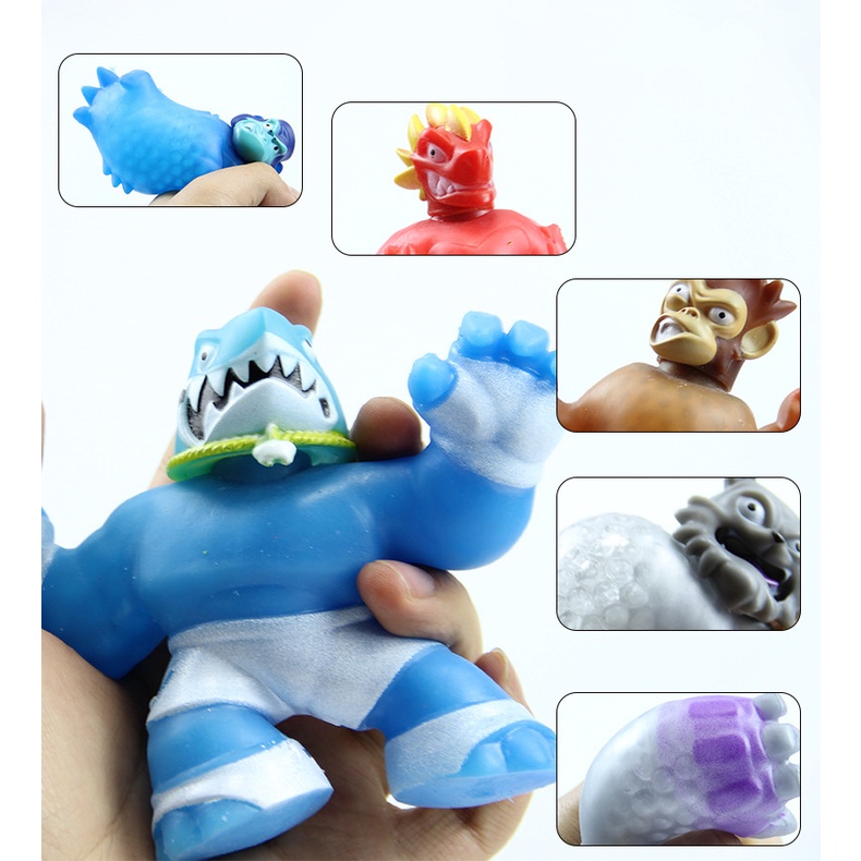 Đồ Chơi Xốp Squishy Giảm Stress Hình Siêu Anh Hùng Goo Jit Zu Dễ Thương Cho Bé