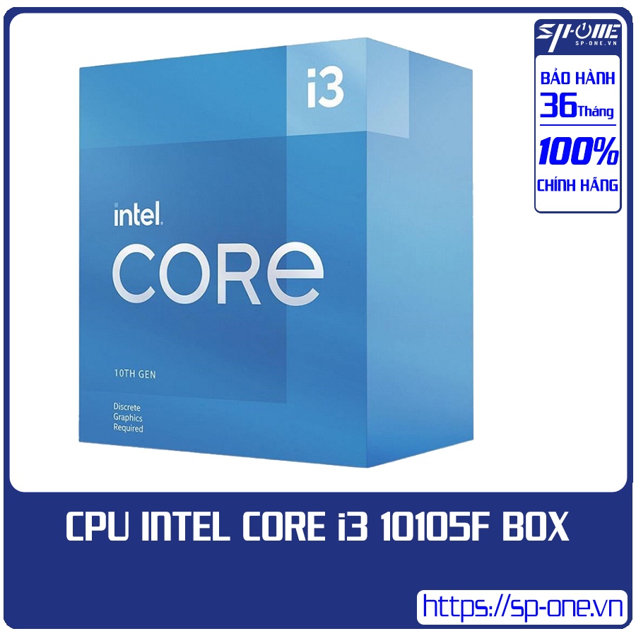 CPU Intel Core i3 10100F , I3 10105F / 6MB / 4.3GHZ / 4 nhân 8 luồng [ HÀNG CHÍNH HÃNG / NEW 100% ] | BigBuy360 - bigbuy360.vn