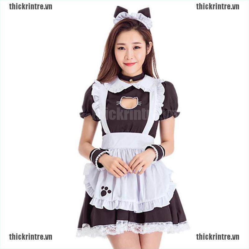&lt; Hot ~ Mới &gt; Tạp Dề Hóa Trang Cô Hầu Gái Gợi Cảm Phong Cách Lolita