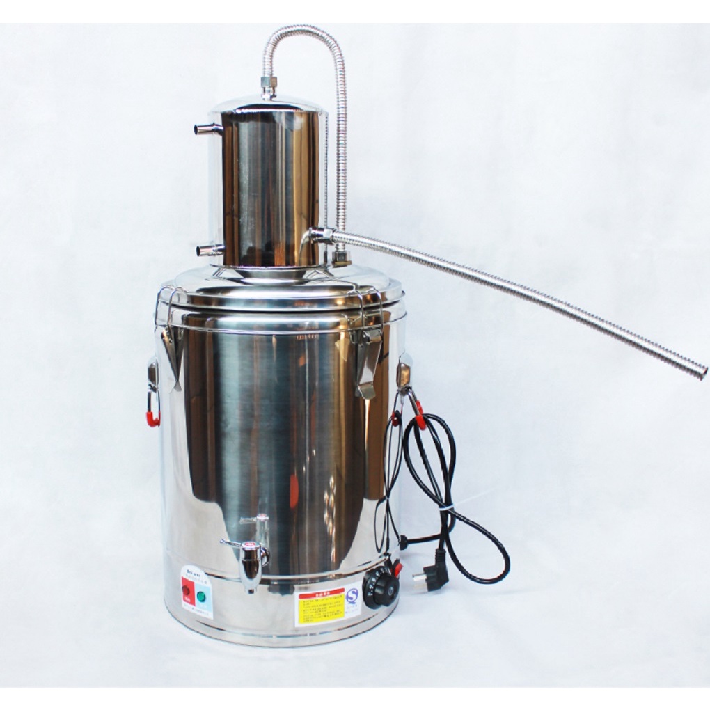 Nồi chưng cất tinh dầu, nấu duou bằng điện 30L -50L inox 304 dày 2 lớp đáy nguyên khối