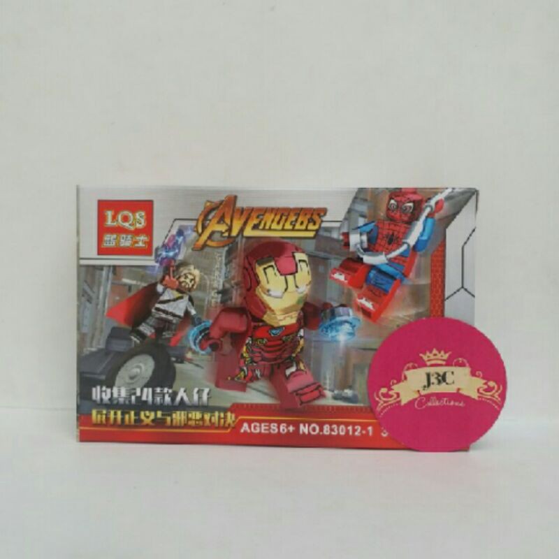 Mô Hình Đồ Chơi Lego Nhân Vật Siêu Anh Hùng Marvel Iron Man Thor Spiderman 3