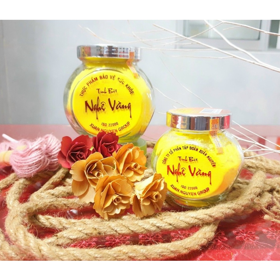 TINH BỘT NGHỆ VÀNG XUÂN NGUYÊN LỌ 160gr - HỔ TRỢ VIÊM LOÉT DẠ DÀY - LÀM SÁNG ĐẸP DA - CHỐNG THÂM SẸO