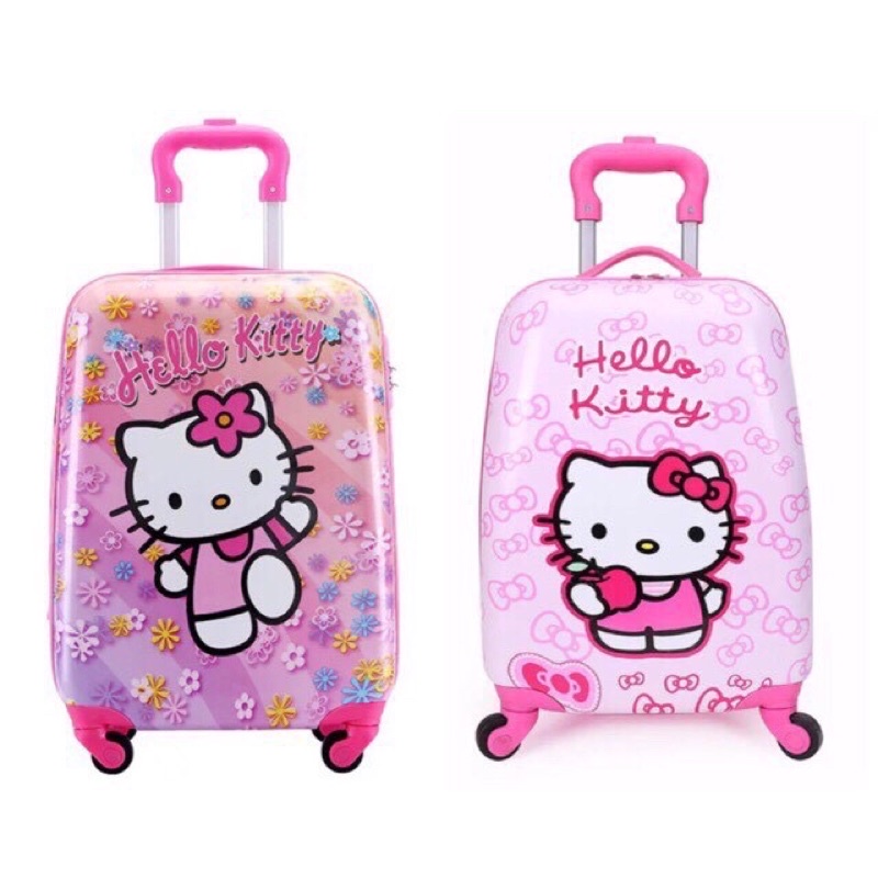 Vali trẻ em in hình mèo kitty cho bé có sẵn đủ 4 mẫu size 18 inch in 2 mặt cho bé du lịch…