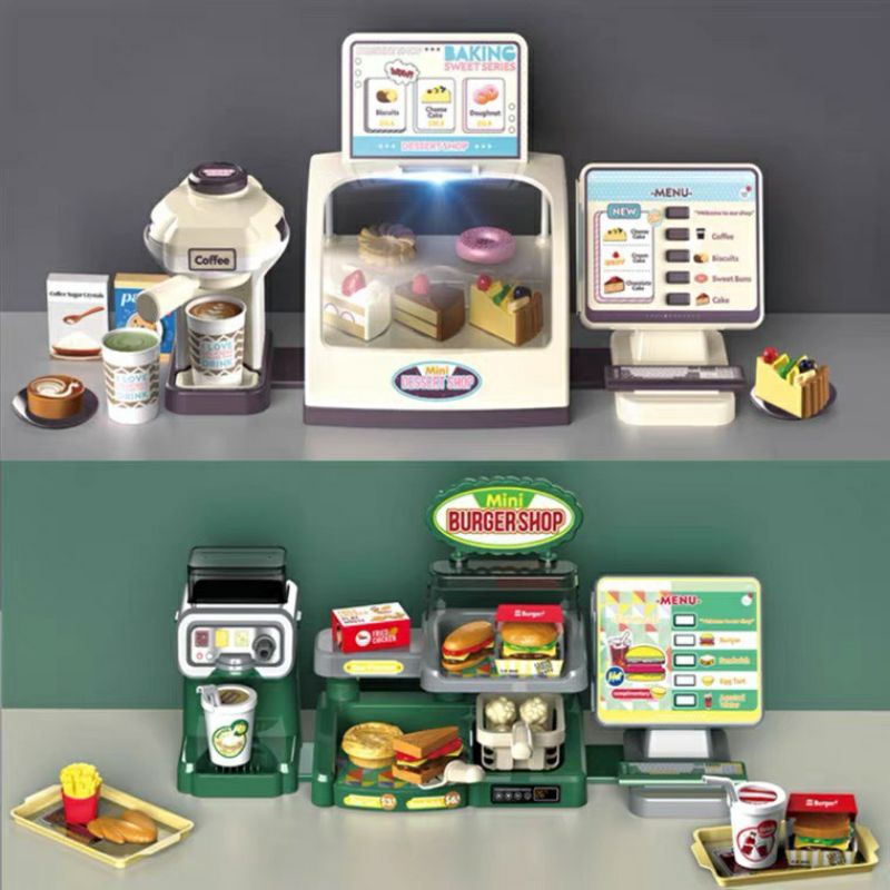 Đồ chơi bán hàng siêu thị mini nhiều chủ đề, quầy siêu thị  bán kem, bánh ngọt,pizza..