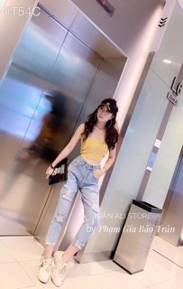 Áo ống len đính kim sa nữ