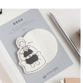 Notepad cô gái chàng trai  cho planner/bullet journal