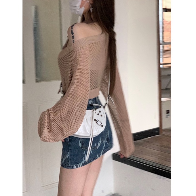 QADCOL Áo Hai Dây Ngắn Dáng Rộng Thời Trang Mùa Hè Hàng Mới Dành Cho Bạn Gái