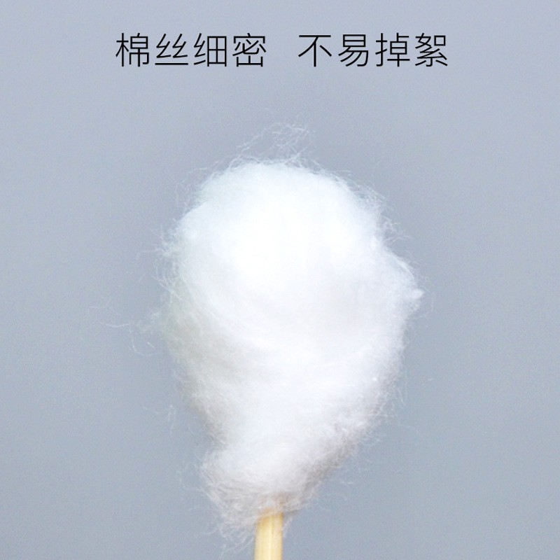 Túi 100 Tăm Bông cotton Hai Đầu Dùng Một Lần Để Vệ Sinh Tai / Mũi / Trang Điểm Làm Đẹp