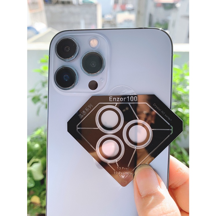 Bộ Dán Bảo Vệ Camera Kính Saphire Kuzoom Cho IPhone Miếng Dán Chống Trầy Xước Bảo Vệ Camera IPhone 11/12/13pro/14promax