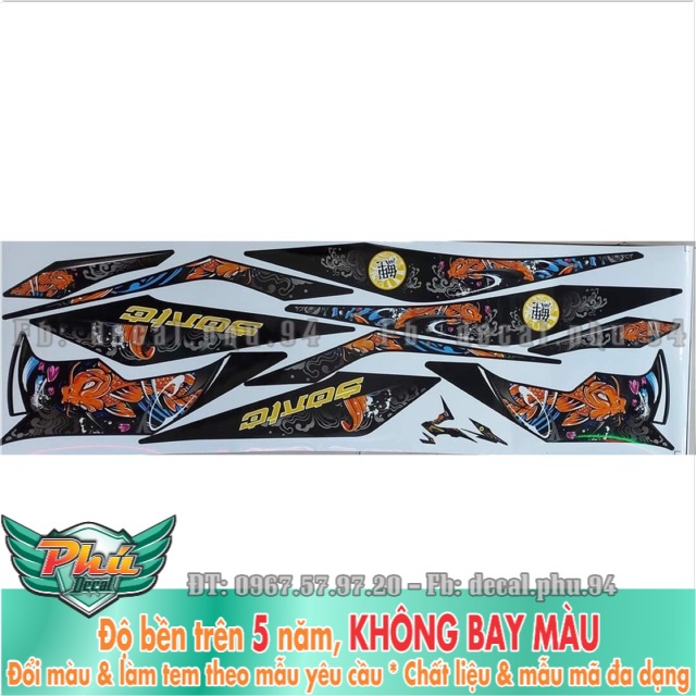 Tem rời Sonic Cá chép Racing -1