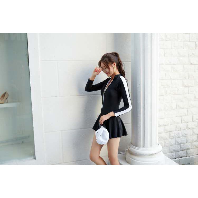 Đồ bơi nữ kín đáo tay dài chống nắng có size lớn - MH7068 | BigBuy360 - bigbuy360.vn