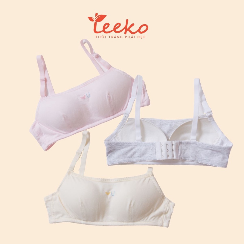 Áo Lá Học Sinh Áo Lót Bra Cho Bé Gái Cotton TeeKo ALV2015 Kiểu Dáng Quây Không Gọng Thấm Hút Kháng Khuẩn