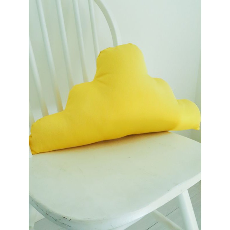 Set 4 gối trăng sao mây vuông đã nhồi bông 40x40cm. Vải cotton 100% cao cấp gối trang trí pompom