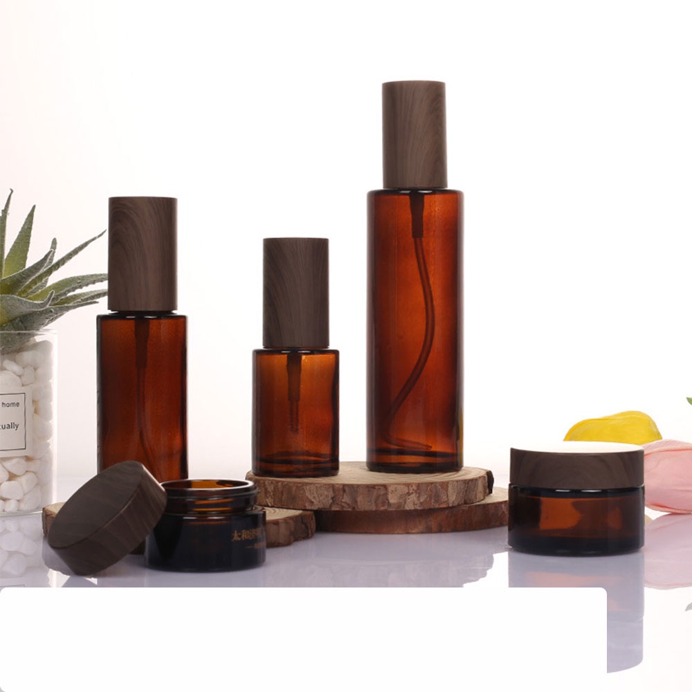 Đen Bình Thủy Tinh Đựng Sữa Dưỡng Chất Lượng Cao