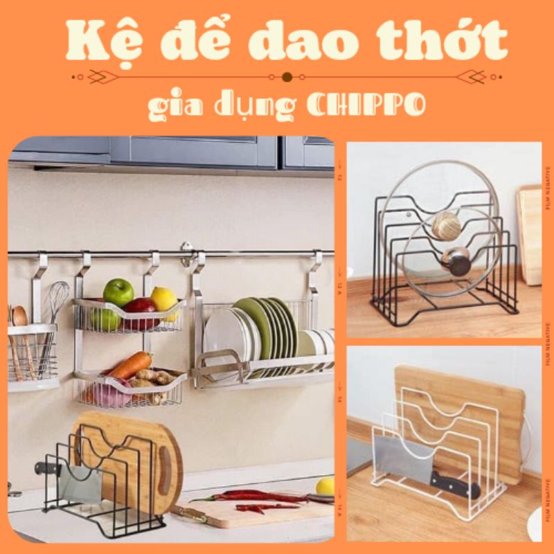 Giá kệ để dao thớt , để nắp xoong nồi tiện lợi cho nhà bếp