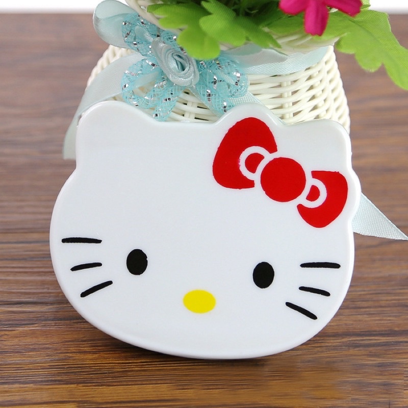 Gương trang điểm bỏ túi kèm lược Hello Kitty