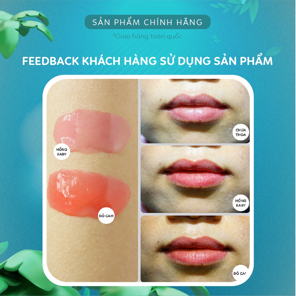 Dưỡng Kích Màu Môi Sau Phun Xăm Vip Collgen, Son Dưỡng Có Màu, Dưỡng Hồng Môi - Tuýp 20ml
