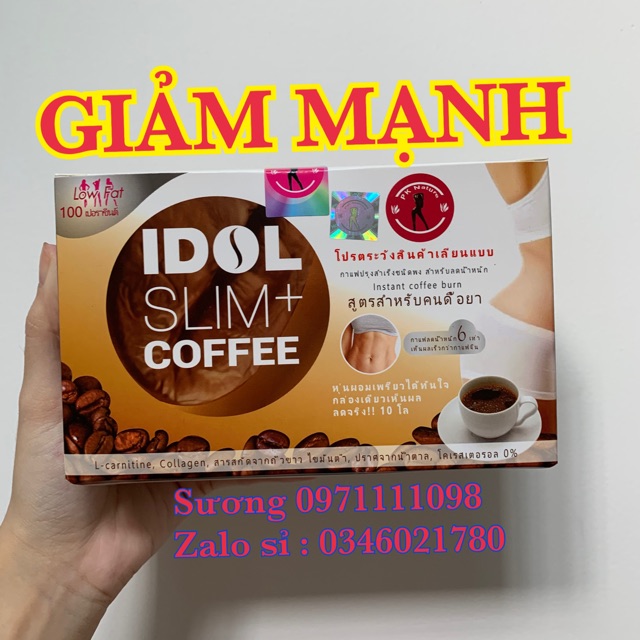 ( CHÍNH HÃNG GIẢM MẠNH ) FREESHIP + GIẢM 10K MÃ YEUCHIN | CAFE IDOL SLIM + coffee giảm 3-5kg sau 10 ngày | BigBuy360 - bigbuy360.vn