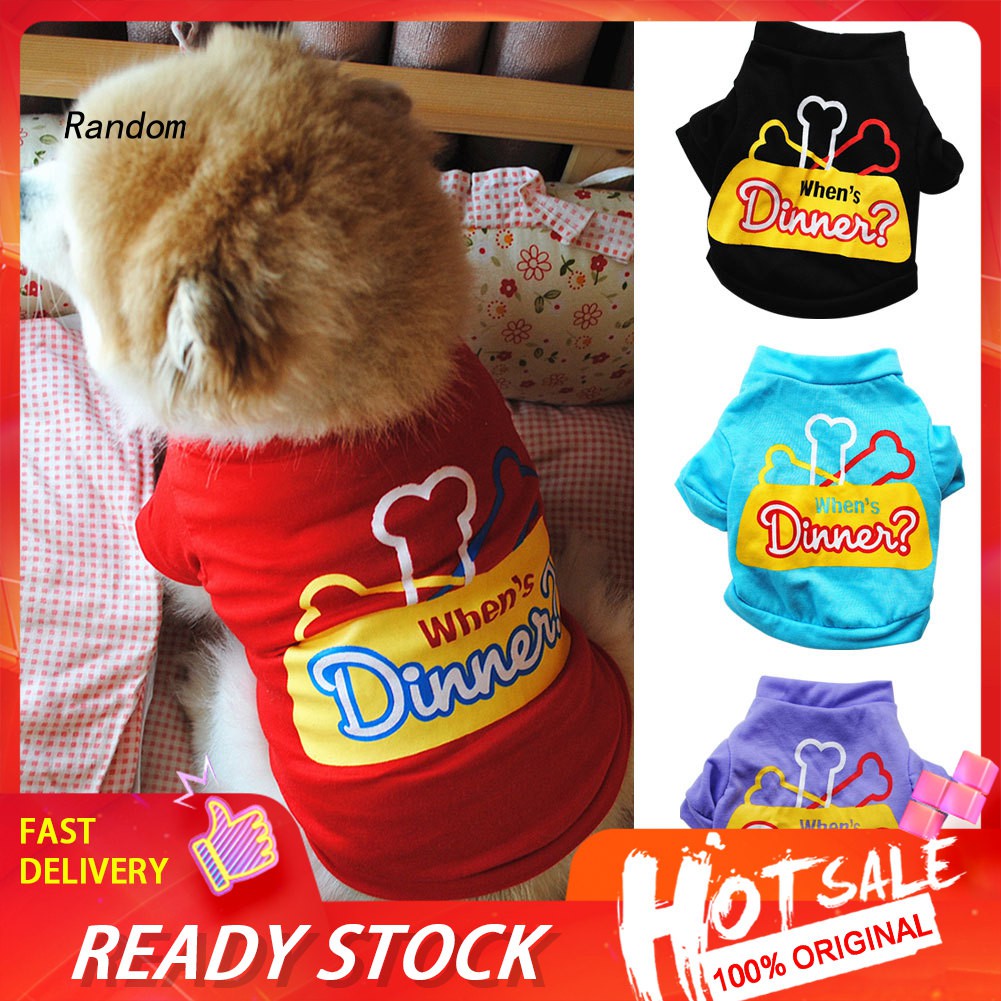 Áo Thun In Chữ Cho Thú Cưng