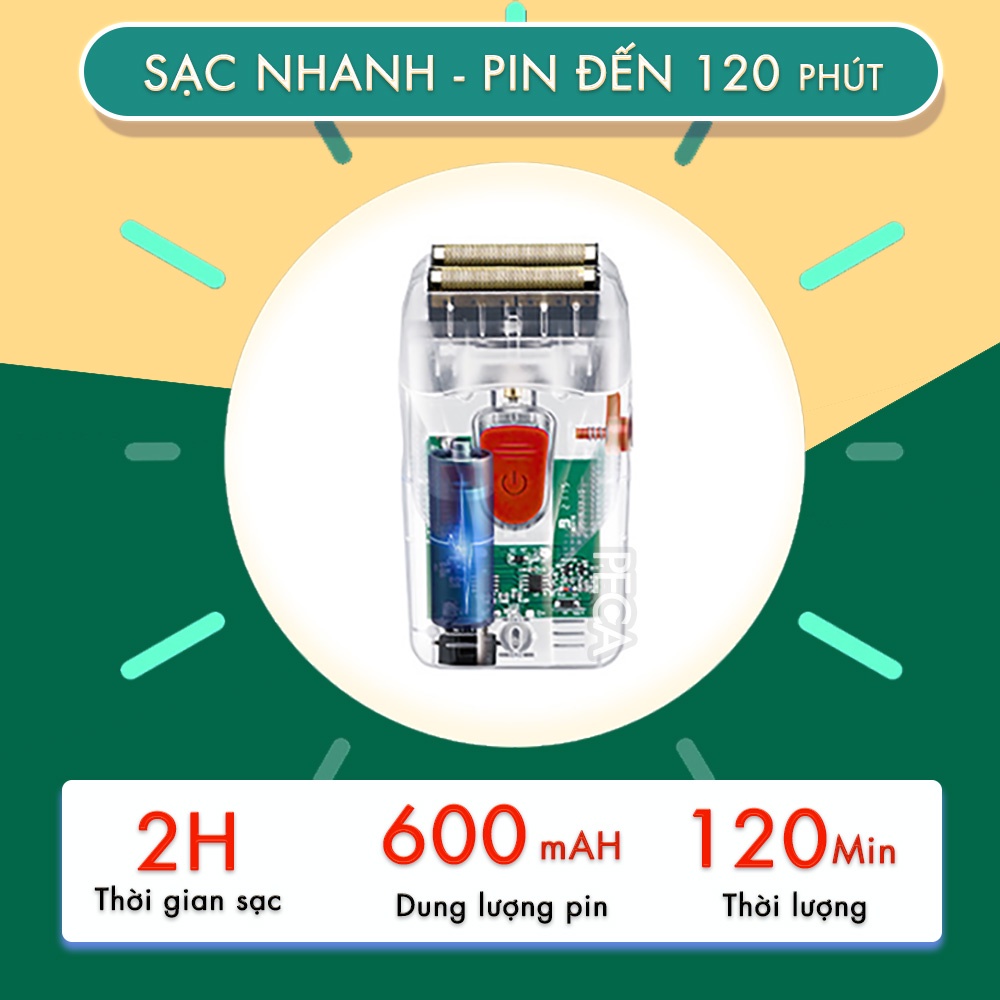 Máy cạo râu lưỡi kép Kemei KM-NG987 công suất 5w mạnh mẽ, có thể fade trắng chân tóc - phân phối chính hãng