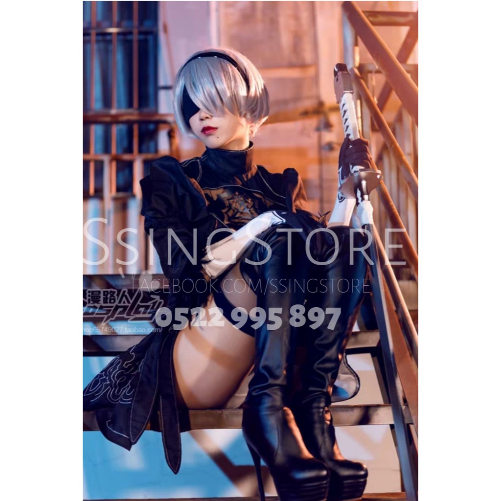 Set COSPLAY hóa trang thành nữ nhân vật 2B sexy trong game