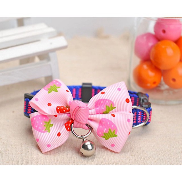 🎀 Vòng cổ nơ chuông họa tiết cho chó mèo - CutePets Phụ kiện chó mèo Pet shop Hà Nội Hàng chính hãng