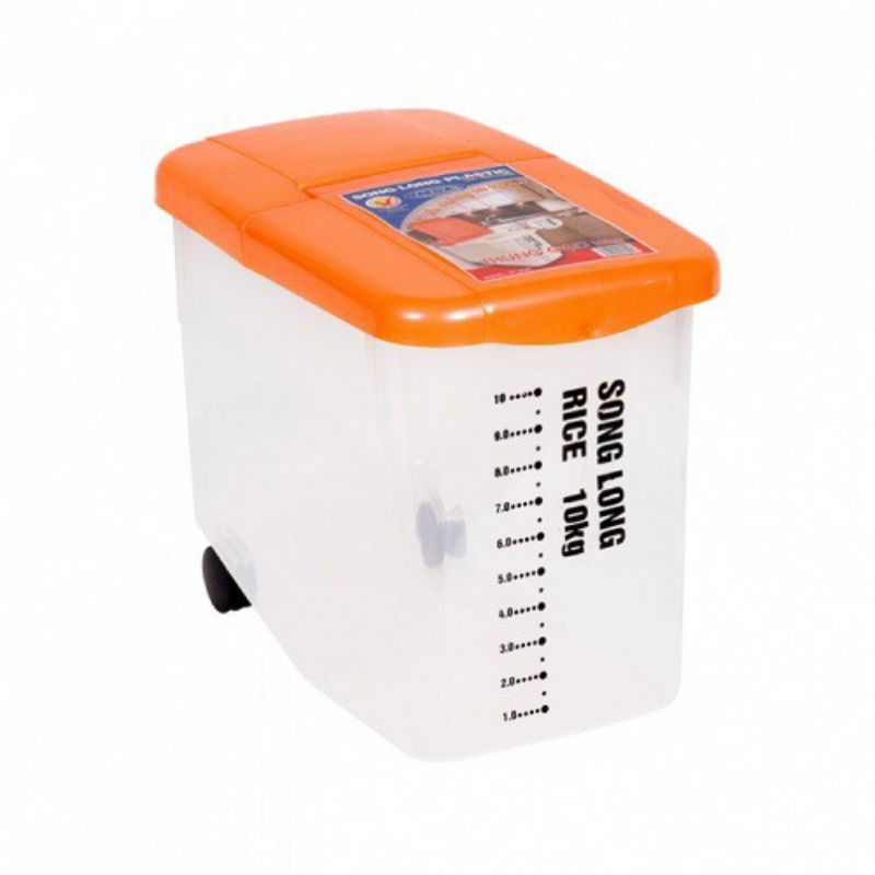 Thùng Đựng Gạo 10 Kg Song Long có Bánh Xe