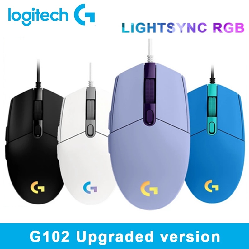 Chuột Quang Gaming Logitech G102 RGB 8000DPI Có Dây ChấT LượNg Cao