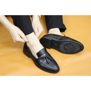 Giầy tây giày lười nam Chất liệu da mềm 100%-đế cao su đúc_mãL192