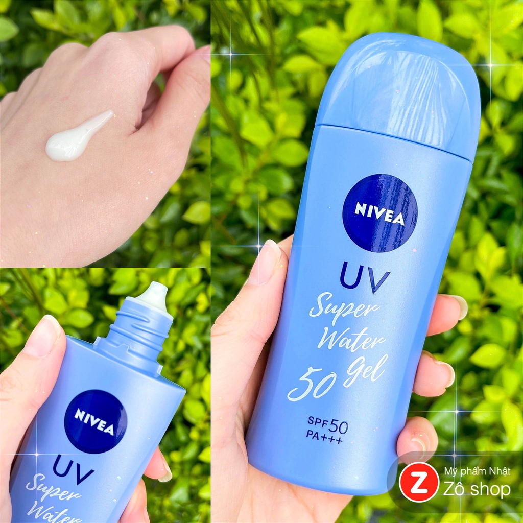 Kem chống nắng Nivea Nhật cấp nước, thoáng mịn - Nivea UV Super Water Gel SPF50  PA +++ (80g)