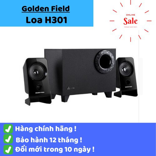 Loa Golden Field H301/2.1. Loa giành cho máy tính, laptop. Nghe cực tốt giá phải chăng.