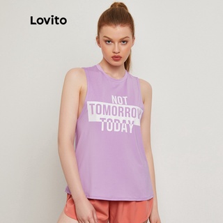 Lovito Áo Thun Thể Thao In Chữ blokecore L20D427