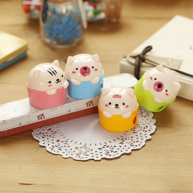 Dụng Cụ Gọt Bút Chì Hình Gấu Hai Lỗ Tiện Dụng