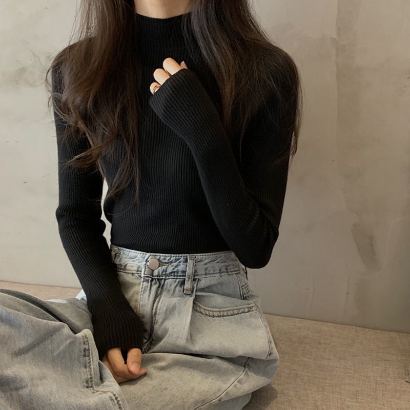 Áo Sweater cổ lọ thiết kế mới thời trang dành cho mùa thu đông
