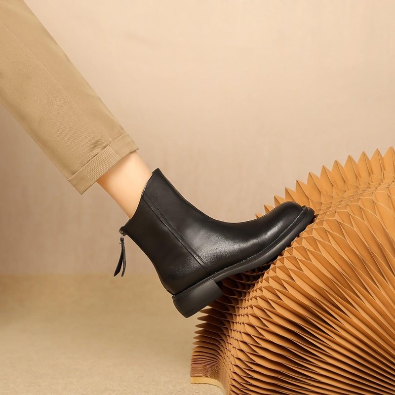 Giày boot Martin IELGY cổ cao thời trang cổ điển cho nữ