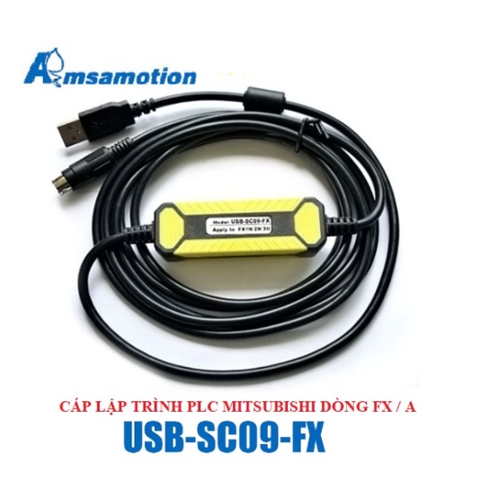Cáp lập trình PLC Mitsubishi USB-SC09-FX