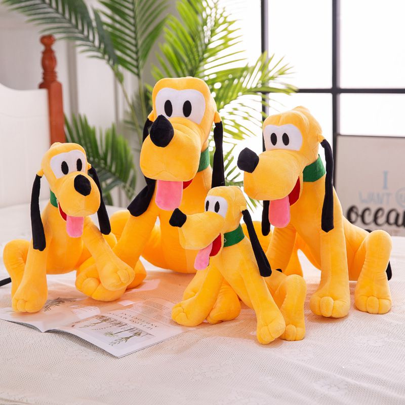 28-55cm Disney Big Pluto dog Plush Toys Orange Pluto Dog Stuffed Plush Toys Children Kids Gift Extra Large Pluto Dolls Soft Cute D
