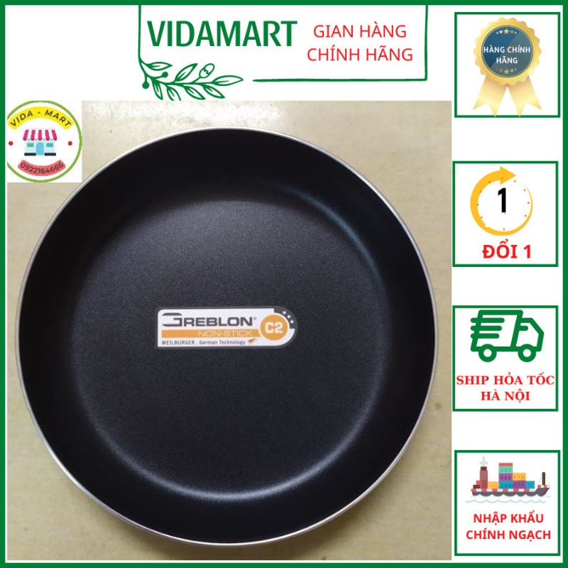 Khay Nướng Bánh Rapido , Teflon Cao Cấp CHÍNH HÃNG 20cm Phủ Chống Dính Greblon Nhập Khẩu Đức
