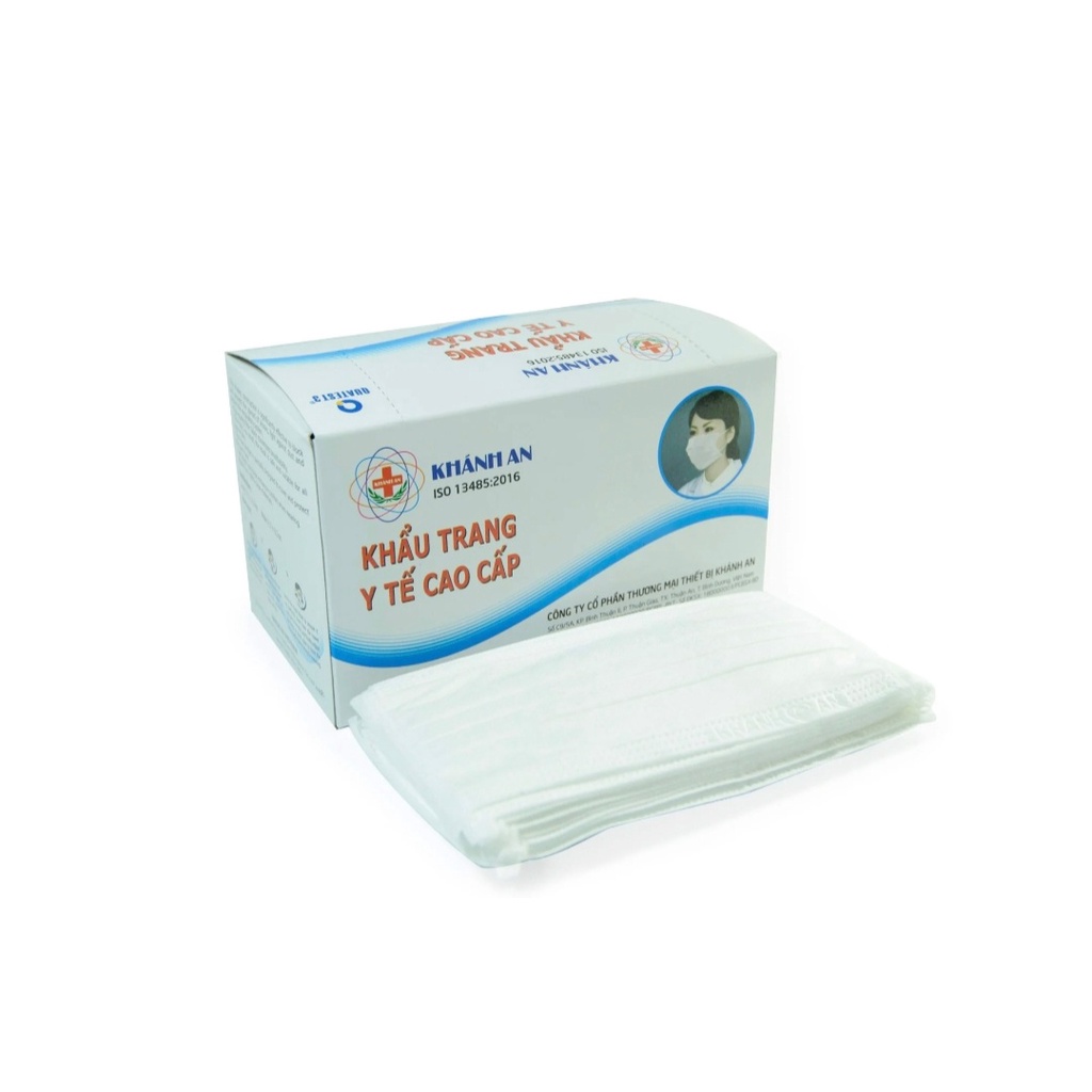 Khẩu trang y tế cao cấp 4 lớp Khánh An VIP loại 1 - hộp 50 cái