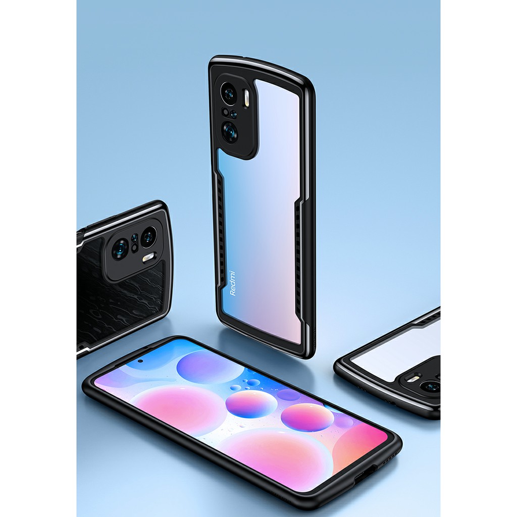Ốp lưng Poco F3 / Redmi K40 / K40 Pro / Poco F4 / K40s / K50 Ultra / Xiaomi 12T hiệu Xundd chống sốc lưng trong viền màu