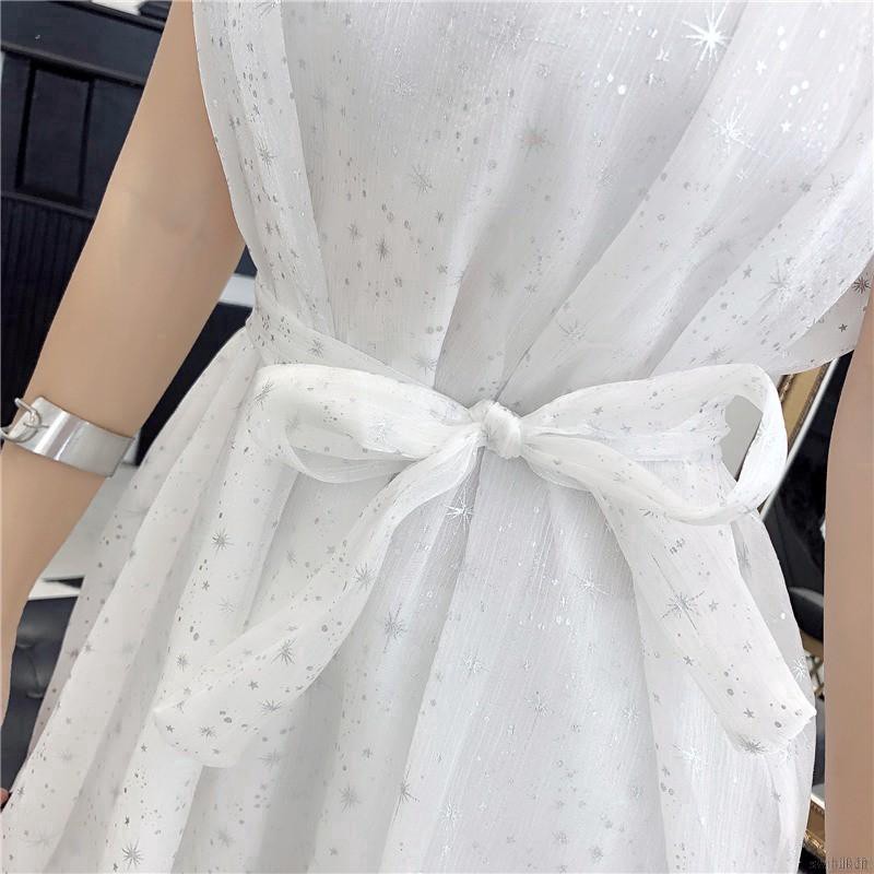 Đầm voan không tay họa tiết ngôi sao cho nữ | BigBuy360 - bigbuy360.vn