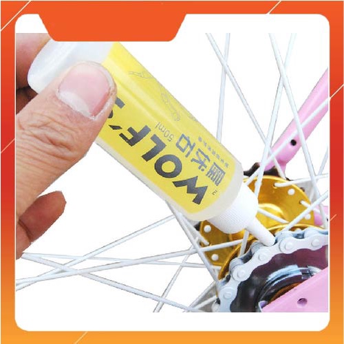 Dầu tra xích , sên , líp xe đạp WOLF 50ml