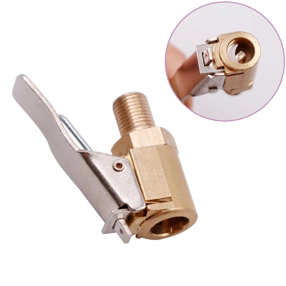 Đầu Kẹp Van Bơm Bánh Xe Hơi Bằng Đồng Thau 8mm Chuyên Dụng