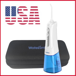 Máy Tăm Nước Cầm Tay WaterSmile WS-136 - Thương hiệu Mỹ - Bình nước lớn - 4 chế độ tiện lợi - 6 đầu tăm đi kèm
