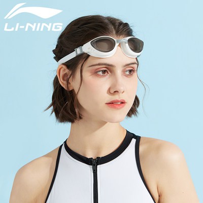 Li Ning bơi Kính mắt nữ cận thị HD chống thấm nước chống sương mù mũ kính mắt Bộ đồ nam lặn gương chuyên nghiệp trang bị