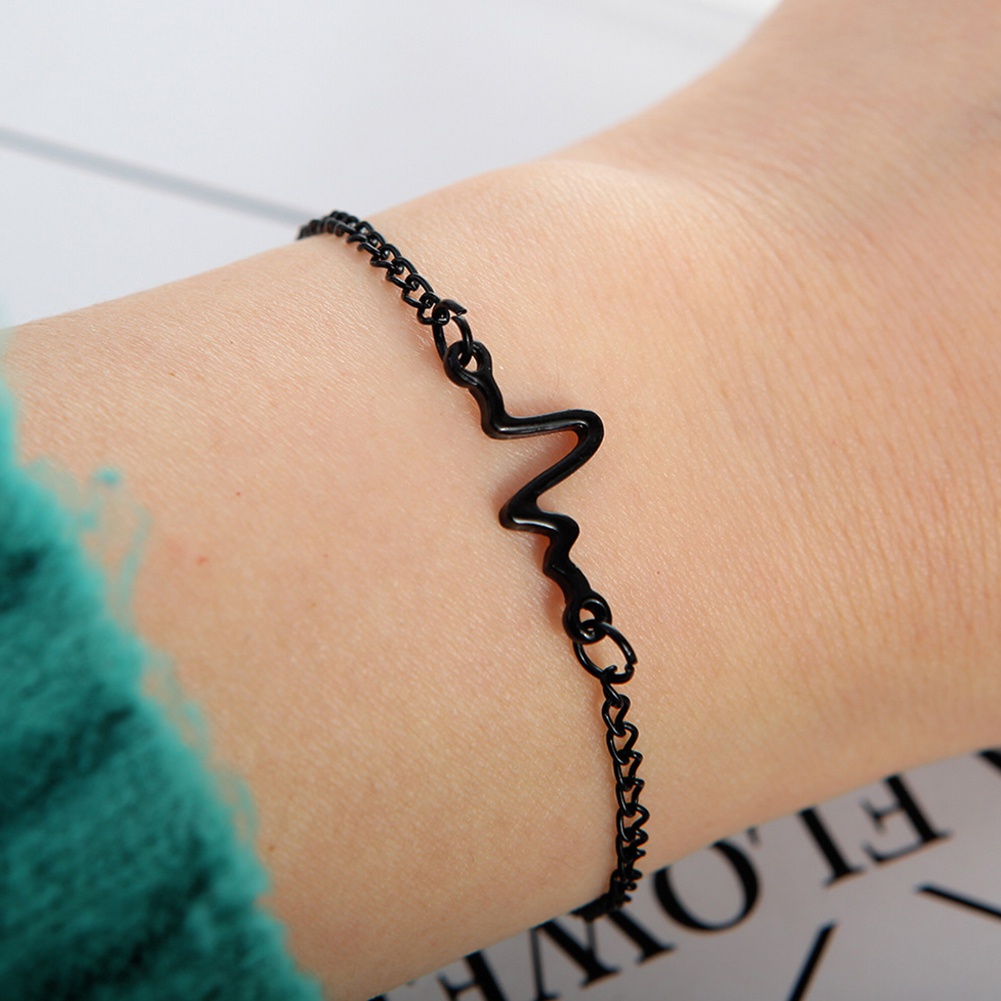 Lắc tay họa tiết nhịp tim cho nam/nữ