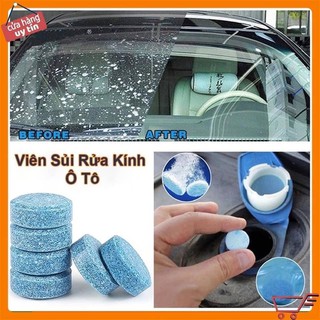 Combo 10 viên sủi nước rửa kính xe hơi, 1 viên = 4 lít nước