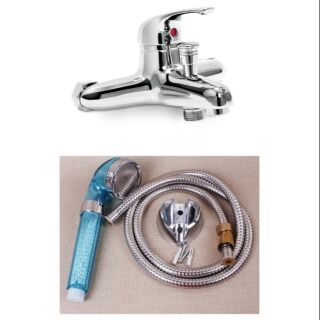 Bộ sen tắm gồm củ sen, chân sen, dây, bát, cài sen lõi đồng siêu bền